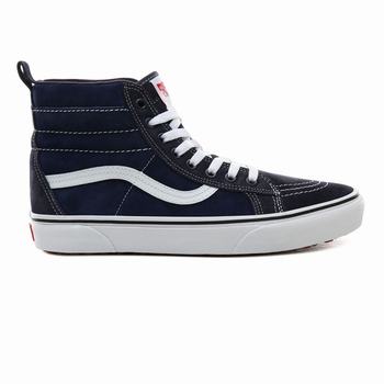 Vans Sk8-Hi MTE - Naisten Korkeavartiset tennarit - Laivastonsininen/Valkoinen